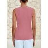 imagePRETTYGARDEN Womens Sleeveless Blazer Vest Summer 2025 Trendy Button Down Business Suit Vest Tops Outerwear WaistcoatPink