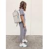 imagePRETTYGARDEN Womens Two Piece Lounge Sets 2025 Spring Summer Jogger Pants Vacation Outfits Travel Airplane Matching ClothesLight Grey