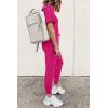 imagePRETTYGARDEN Womens Two Piece Lounge Sets 2025 Spring Summer Jogger Pants Vacation Outfits Travel Airplane Matching ClothesRose Red