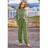 imagePRETTYGARDEN Womens Winter 2 Piece Sweater Set Casual Pullover Top High Waisted Sweatpants Tracksuit Lounge OutfitsGrass Green