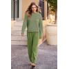 imagePRETTYGARDEN Womens Winter 2 Piece Sweater Set Casual Pullover Top High Waisted Sweatpants Tracksuit Lounge OutfitsGrass Green