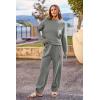 imagePRETTYGARDEN Womens Winter 2 Piece Sweater Set Casual Pullover Top High Waisted Sweatpants Tracksuit Lounge OutfitsLight Grey