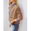 imagePRETTYGARDEN Womens Knit Cardigan Sweaters Casual Long Sleeve Open Front Button Up Ribbed Fall Spring Sweater JacketsCamel