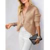 imagePRETTYGARDEN Womens Knit Cardigan Sweaters Casual Long Sleeve Open Front Button Up Ribbed Fall Spring Sweater JacketsKhaki