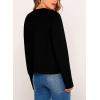 imagePRETTYGARDEN Womens Winter Cardigan Sweaters Button Down Open Front Long Sleeve Knit Cardigans Shirt Trendy OuterwearBlack