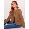 imagePRETTYGARDEN Womens Winter Cardigan Sweaters Button Down Open Front Long Sleeve Knit Cardigans Shirt Trendy OuterwearKhaki