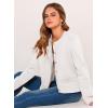 imagePRETTYGARDEN Womens Winter Cardigan Sweaters Button Down Open Front Long Sleeve Knit Cardigans Shirt Trendy OuterwearWhite