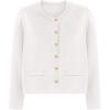 imagePRETTYGARDEN Womens Winter Cardigan Sweaters Button Down Open Front Long Sleeve Knit Cardigans Shirt Trendy OuterwearWhite