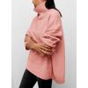 imagePRETTYGARDEN Womens Turtleneck Oversized Sweater Long Sleeve Chunky Knit Pullover Casual Winter Jumper TopsPink