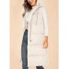 imagePRETTYGARDEN Womens Long Puffer Vest Fall Winter Trendy Zip Up Sleeveless Coat Down Jacket Quilted Hooded Warm OuterwearWhite
