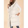 imagePRETTYGARDEN Womens Long Puffer Vest Fall Winter Trendy Zip Up Sleeveless Coat Down Jacket Quilted Hooded Warm OuterwearWhite