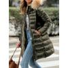 imagePRETTYGARDEN Womens Long Winter Puffer Coats Hooded Zip Up Thickened Parka Down Jackets Trendy Fashion Warm OuterwearArmy Green
