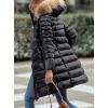 imagePRETTYGARDEN Womens Long Winter Puffer Coats Hooded Zip Up Thickened Parka Down Jackets Trendy Fashion Warm OuterwearBlack