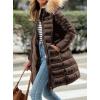imagePRETTYGARDEN Womens Long Winter Puffer Coats Hooded Zip Up Thickened Parka Down Jackets Trendy Fashion Warm OuterwearCoffee