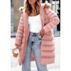 imagePRETTYGARDEN Womens Long Winter Puffer Coats Hooded Zip Up Thickened Parka Down Jackets Trendy Fashion Warm OuterwearPink