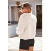 imagePRETTYGARDEN Womens 2025 Winter Coats Fleece Cropped Jacket Faux Fur Long Sleeve Pockets Shaggy Warm Outerwear Fall ClothesApricot