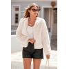 imagePRETTYGARDEN Womens 2025 Winter Coats Fleece Cropped Jacket Faux Fur Long Sleeve Pockets Shaggy Warm Outerwear Fall ClothesApricot