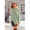 imagePRETTYGARDEN Womens 2025 Winter Coats Fleece Cropped Jacket Faux Fur Long Sleeve Pockets Shaggy Warm Outerwear Fall ClothesBean Green