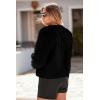 imagePRETTYGARDEN Womens 2025 Winter Coats Fleece Cropped Jacket Faux Fur Long Sleeve Pockets Shaggy Warm Outerwear Fall ClothesBlack