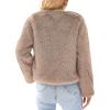 imagePRETTYGARDEN Womens 2025 Winter Coats Fleece Cropped Jacket Faux Fur Long Sleeve Pockets Shaggy Warm Outerwear Fall ClothesKhaki
