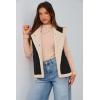 imagePRETTYGARDEN Womens Fall Fashion Faux Suede Vest Casual Sleeveless Button Down Fleece Sherpa Jacket Winter Coats OuterwearBlack