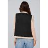 imagePRETTYGARDEN Womens Fall Fashion Faux Suede Vest Casual Sleeveless Button Down Fleece Sherpa Jacket Winter Coats OuterwearBlack