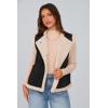 imagePRETTYGARDEN Womens Fall Fashion Faux Suede Vest Casual Sleeveless Button Down Fleece Sherpa Jacket Winter Coats OuterwearBlack
