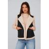 imagePRETTYGARDEN Womens Fall Fashion Faux Suede Vest Casual Sleeveless Button Down Fleece Sherpa Jacket Winter Coats OuterwearBlack