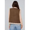 imagePRETTYGARDEN Womens Fall Fashion Faux Suede Vest Casual Sleeveless Button Down Fleece Sherpa Jacket Winter Coats OuterwearCoffee