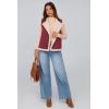 imagePRETTYGARDEN Womens Fall Fashion Faux Suede Vest Casual Sleeveless Button Down Fleece Sherpa Jacket Winter Coats OuterwearWine Red