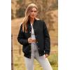 imagePRETTYGARDEN Womens Fall Fashion Jacket Long Sleeve Button Down Trendy Casual Outerwear Clothes Winter Coats with PocketsBlack