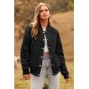 imagePRETTYGARDEN Womens Fall Fashion Jacket Long Sleeve Button Down Trendy Casual Outerwear Clothes Winter Coats with PocketsBlack