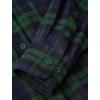 imagePRETTYGARDEN Womens Fall Long Sleeve Button Down Plaid Shirts Collared Loose Fit Cotton Casual Lightweight Shackets BlousesPlaid Green