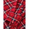 imagePRETTYGARDEN Womens Fall Long Sleeve Button Down Plaid Shirts Collared Loose Fit Cotton Casual Lightweight Shackets BlousesPlaid Red