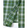 imagePRETTYGARDEN Womens Fall Long Sleeve Button Down Plaid Shirts Collared Loose Fit Cotton Casual Lightweight Shackets BlousesPlaid Sage Green