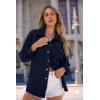 imagePRETTYGARDEN Womens Oversized Shacket Jackets Spring Fall Fashion Clothes Casual Long Sleeve Loose Collared Blouse ShirtsDark Blue