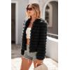 imagePRETTYGARDEN Womens Winter Coats Fashion Faux Fur Long Sleeve Fleece Shaggy Lightweight Fall Cropped Jacket OuterwearBlack
