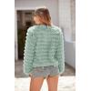imagePRETTYGARDEN Womens Winter Coats Fashion Faux Fur Long Sleeve Fleece Shaggy Lightweight Fall Cropped Jacket OuterwearFruit Green