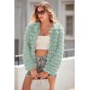 imagePRETTYGARDEN Womens Winter Coats Fashion Faux Fur Long Sleeve Fleece Shaggy Lightweight Fall Cropped Jacket OuterwearFruit Green