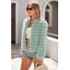 imagePRETTYGARDEN Womens Winter Coats Fashion Faux Fur Long Sleeve Fleece Shaggy Lightweight Fall Cropped Jacket OuterwearFruit Green