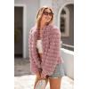 imagePRETTYGARDEN Womens Winter Coats Fashion Faux Fur Long Sleeve Fleece Shaggy Lightweight Fall Cropped Jacket OuterwearPink