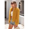 imagePRETTYGARDEN Womens Winter Coats Fashion Faux Fur Long Sleeve Fleece Shaggy Lightweight Fall Cropped Jacket OuterwearYellow