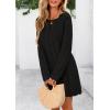imagePRETTYGARDEN Womens Swimsuit Cover Up 2025 Summer Bathing Suit Swimwear Crochet Knit Dress Fashion Beach Vacation ClothesBlack