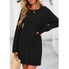 imagePRETTYGARDEN Womens Swimsuit Cover Up 2025 Summer Bathing Suit Swimwear Crochet Knit Dress Fashion Beach Vacation ClothesBlack