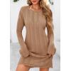 imagePRETTYGARDEN Womens Swimsuit Cover Up 2025 Summer Bathing Suit Swimwear Crochet Knit Dress Fashion Beach Vacation ClothesDark Khaki