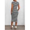 imagePRETTYGARDEN Womens Long Sleeve Midi Bodycon Dresses Casual Crewneck Cut Out Ribbed Knit Fitted Pencil DressStriped Black