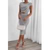 imagePRETTYGARDEN Womens Long Sleeve Midi Bodycon Dresses Casual Crewneck Cut Out Ribbed Knit Fitted Pencil DressStriped Grey