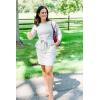imagePRETTYGARDEN Womens Fall Bodycon Party Dress Casual Long Sleeve Tie Waist Fitted Sheath Pencil Dresses with PocketsStripe Green