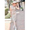 imagePRETTYGARDEN Women Bodycon Midi Dress 2025 Summer Spring Casual Vacation Sundress Fitted Sleeveless Tank DressesKhaki