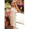 imagePRETTYGARDEN Women Bodycon Midi Dress 2025 Summer Spring Casual Vacation Sundress Fitted Sleeveless Tank DressesSolid Apricot